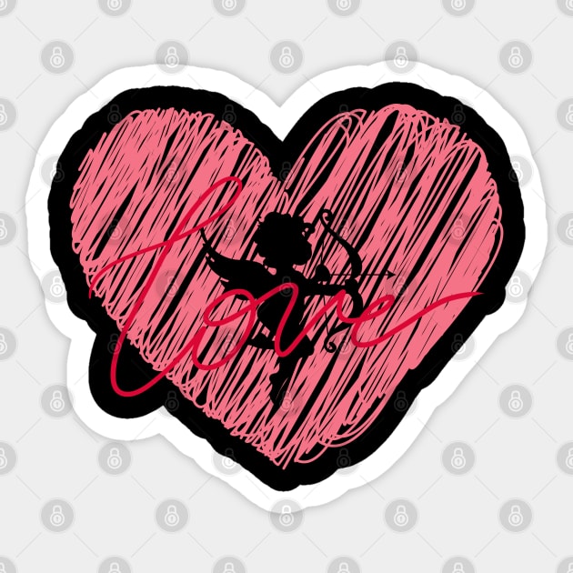 Cupid Sticker by Four Corner’S